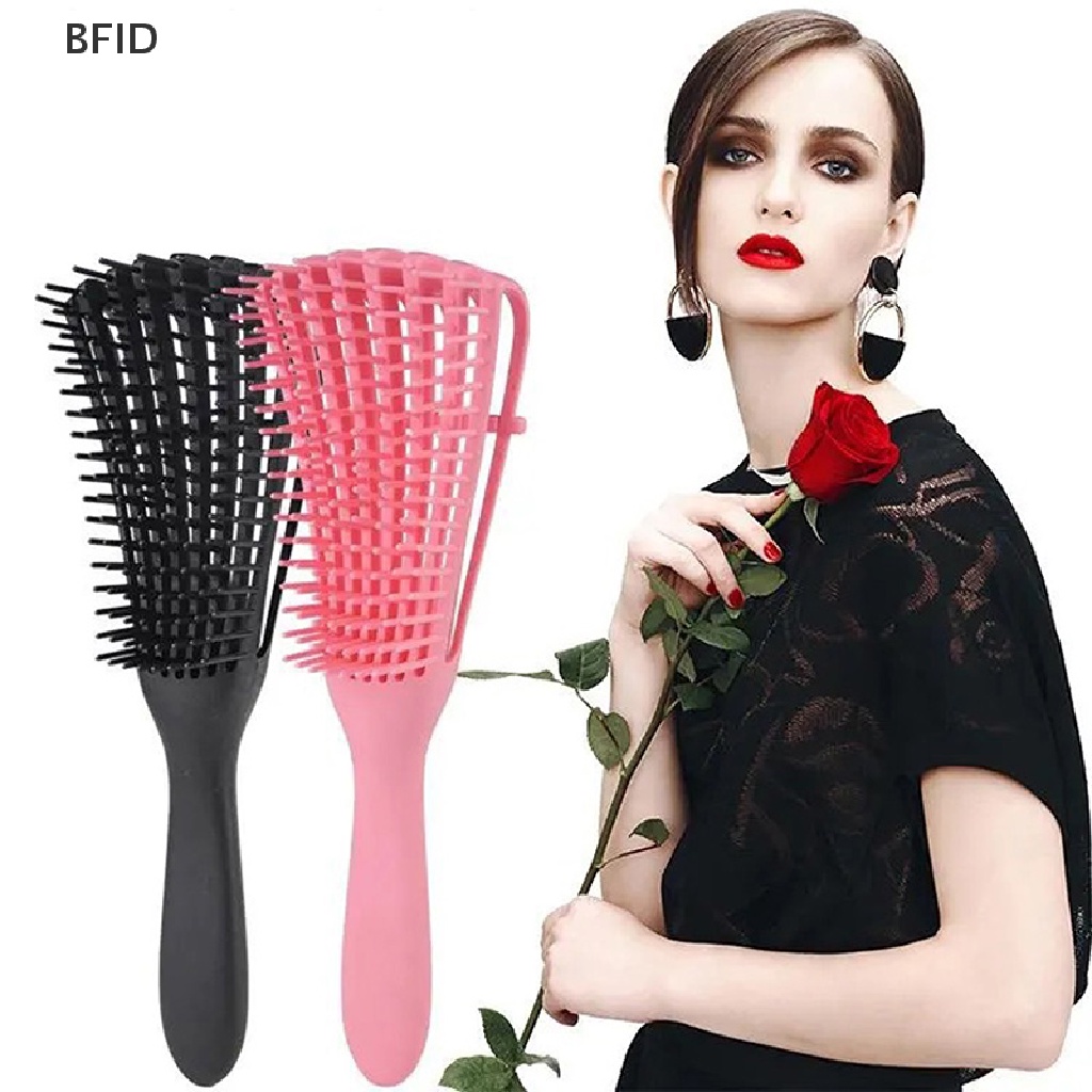 [BFID] Dropshipping Detangling Sikat Rambut Pijat Kulit Kepala Keriting Rambut Wanita Sisir Hairbrush [ID]