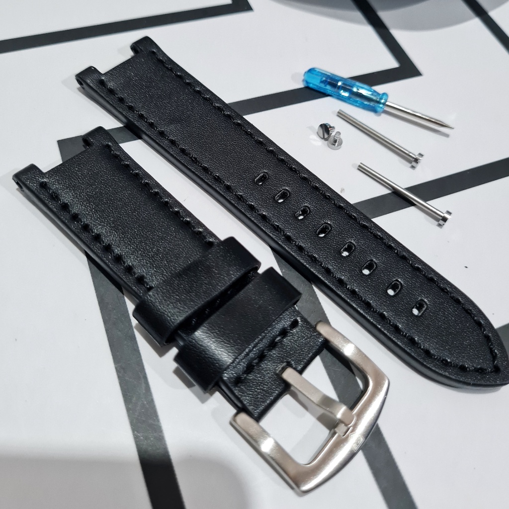 STRAP BENYAR Fortune Hitam Black Kulit Leather