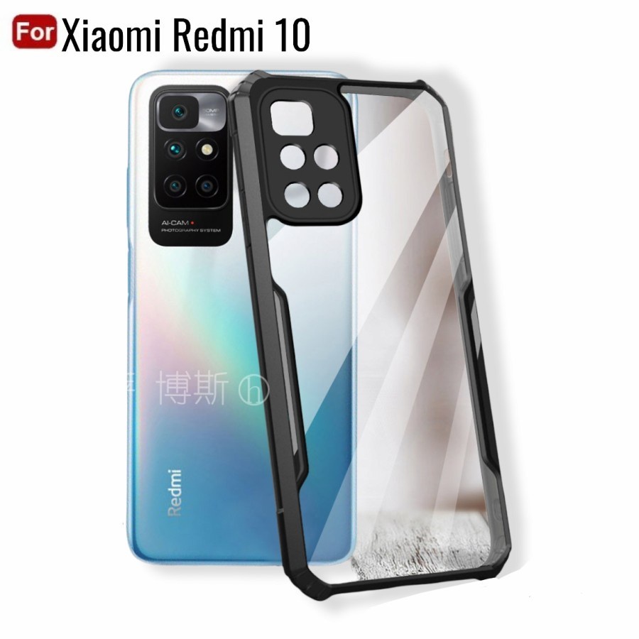 Case Untuk Redmi 10 / Redmi 10 2022 Hardcase Shockproof Transparant Casing