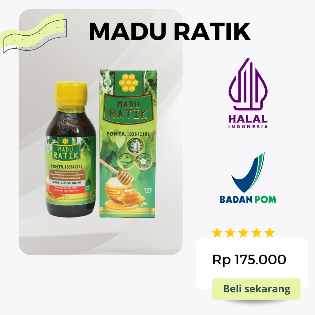 ORIGINAL MADU RATIK AHLINYA MENGATASI MASALAH ASAM URAT KEBAS KESEMUTAN