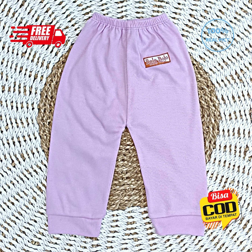 SALE 7.7 Serian Lilac - 3 pcs Celana Panjang Bayi Baru Lahir 0 - 3 Bulan Lilac Series merk SNI Bolo - Bolo