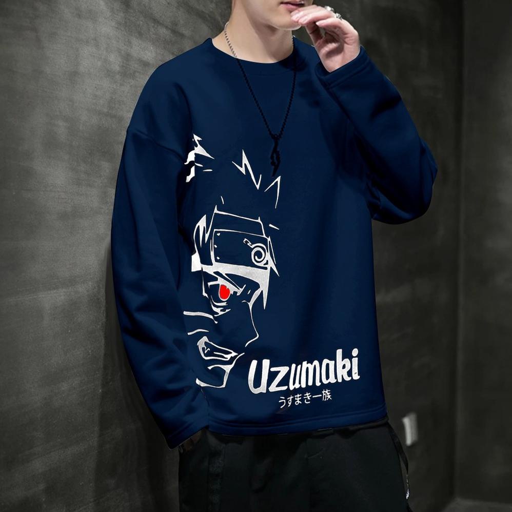 Baju pria NARUTO/kaos pria distro/kaos pria murah/kaos pria lengan panjang/kaos pria keren SKZTF7987