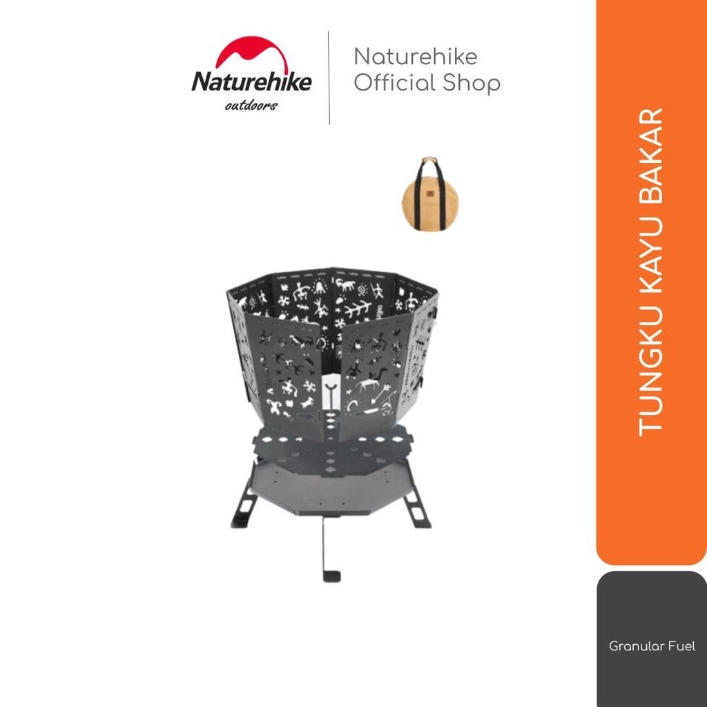 TUNGKU FIRE PIT GRILL BBQ KAYU BAKAR CAMPING NATUREHIKE CNH22CJ036