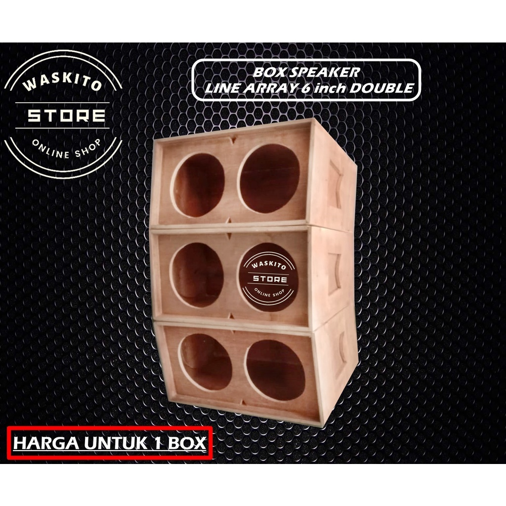 Box Speaker Line Array 6 inch Double