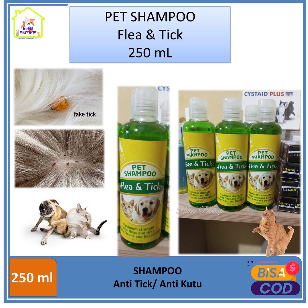 Shampo Anti Kutu Kucing Flea &amp; Tick Cat / Shampoo Kutu Kucing 250ml / shampo Anjing dan kucing