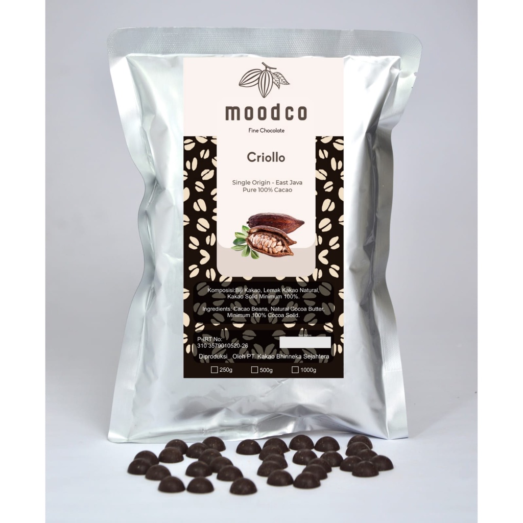 

Moodco Fine Chocolate | Horeka Criollo Pure Dark Chocolate 100% Single Origin || Criollo Coklat Hitam 100% || Healthy Chocolate Coklat Sehat