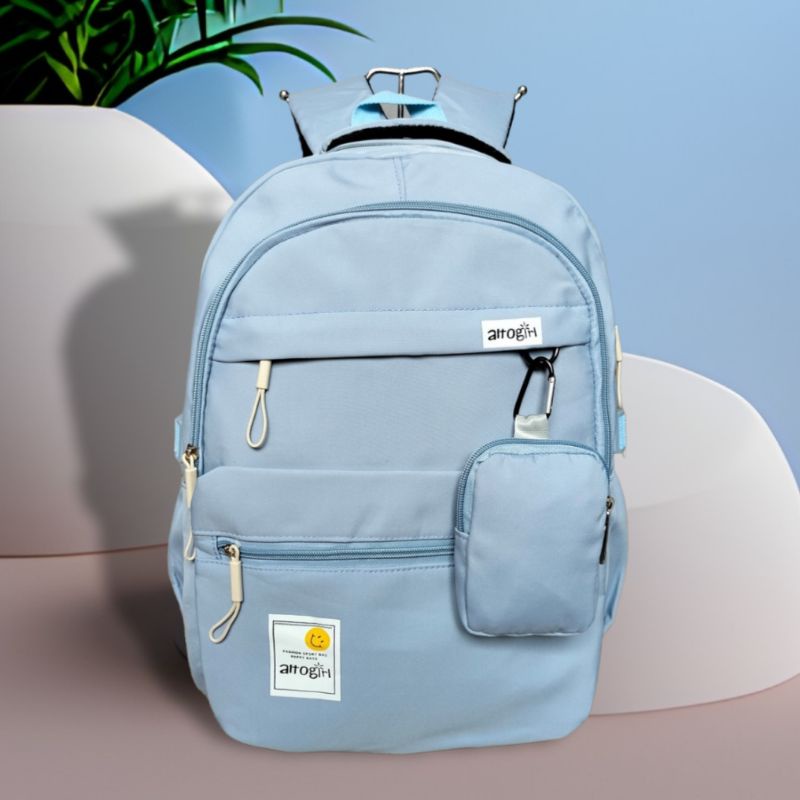 Tas ransel backpack sekolah anak perempuan alto silver girl free rain cover