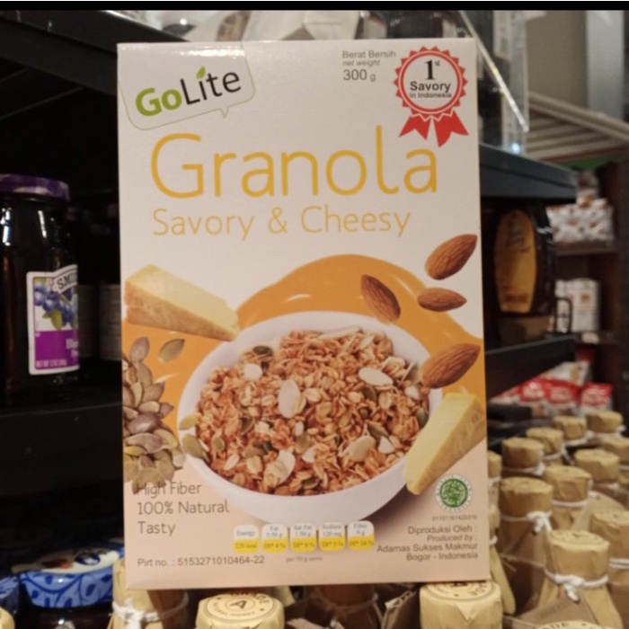 

Go lite granola savory & cheese 300gr