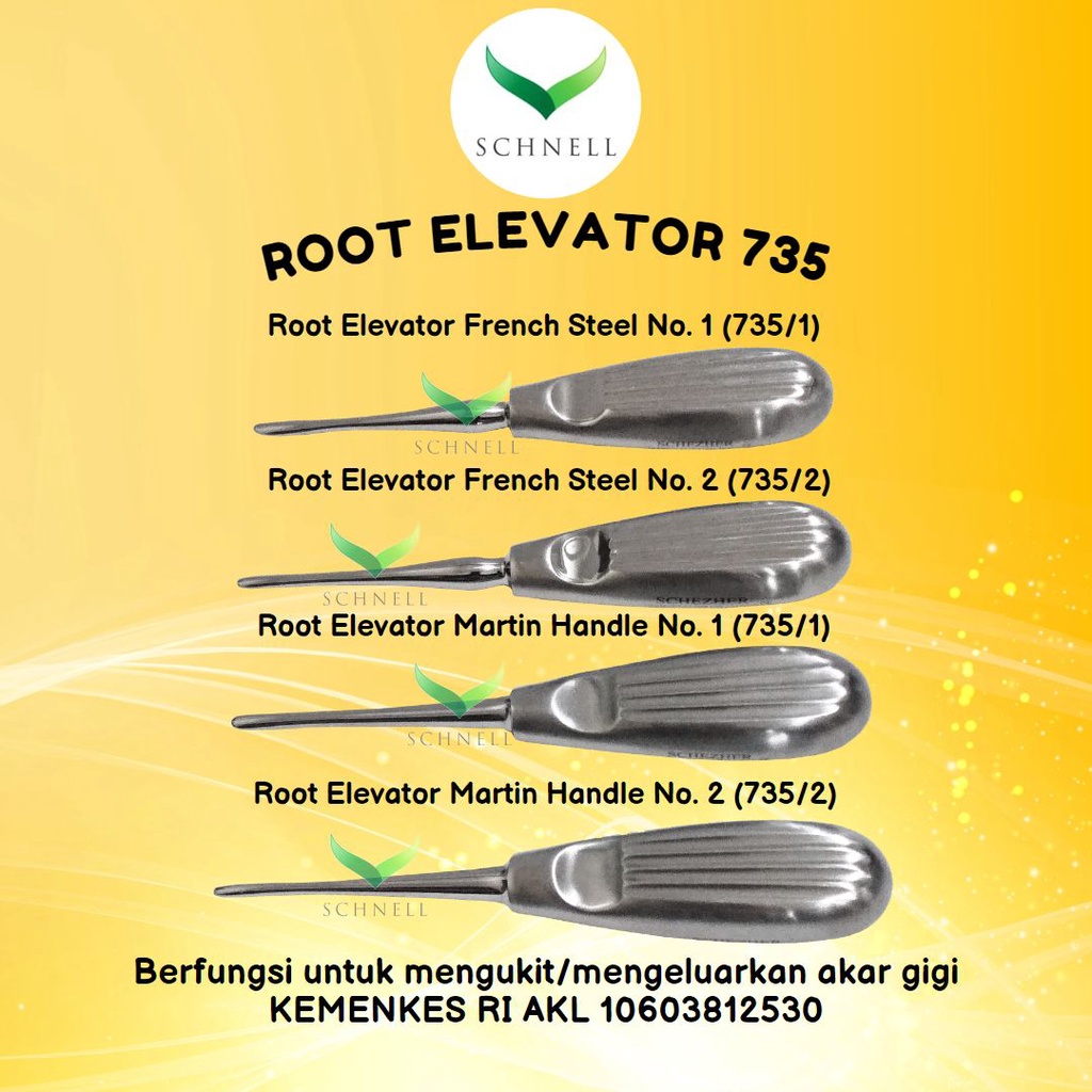 Root Elevator Bein Schezer - Instrument Dental Gigi