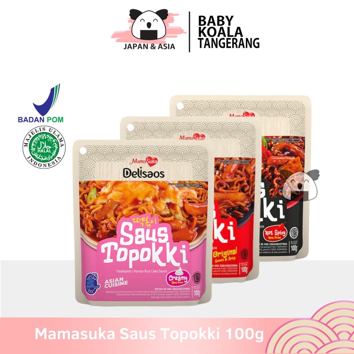 

MAMASUKA Saus Topokki Instan 100 g Halal | Creamy Spicy Original