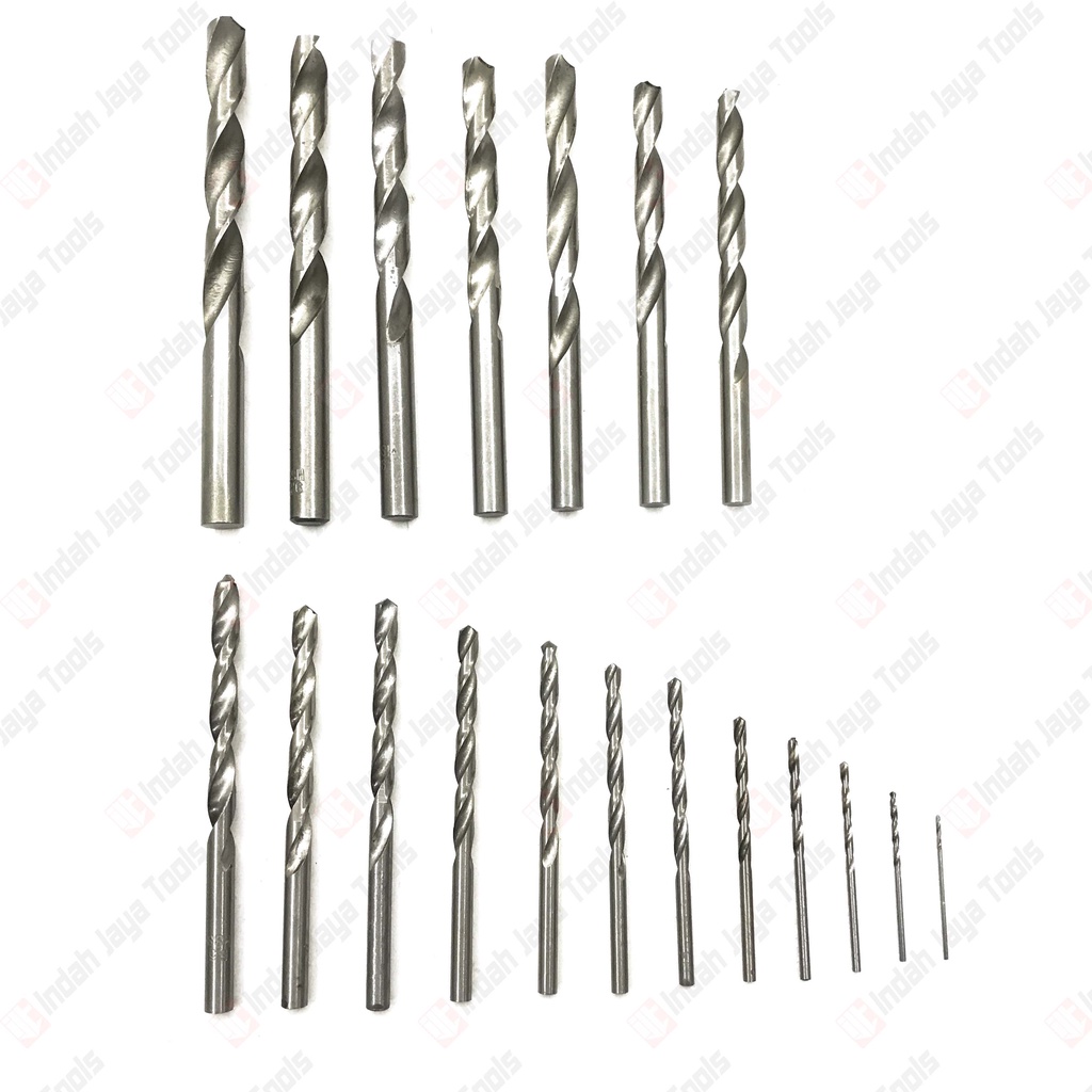 TYREX Mata Bor Besi Set 19 Pcs HSS 1 - 10 mm Twist Drill Bits Set