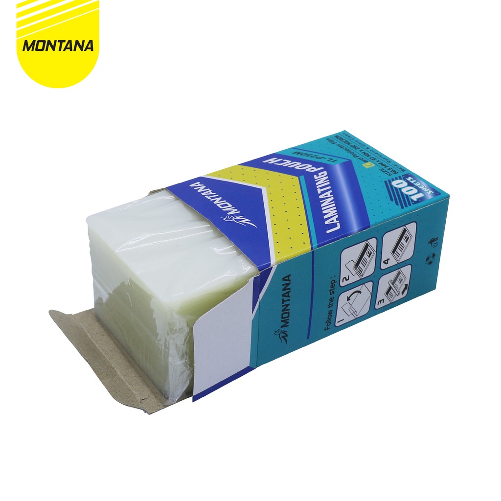 

MONTANA Plastik Laminasi 250 micron Laminating Film Ukuran ID KTP TL-P250M
