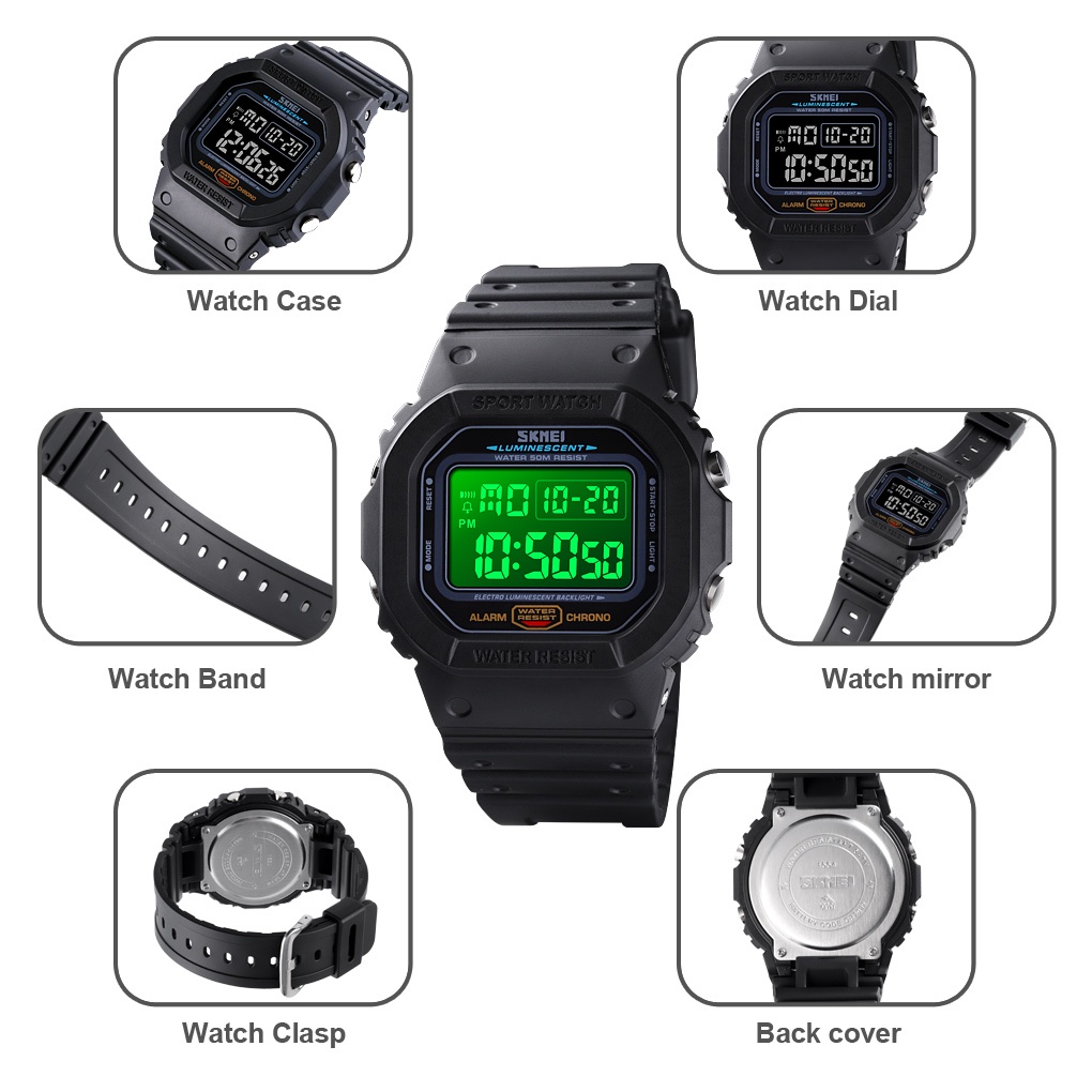 SKMEI Jam Tangan Digital Sport Pria - 1554
