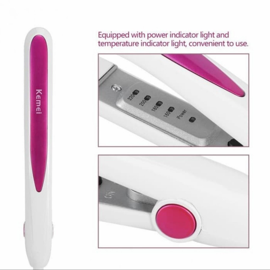 COD Catokan Rambut Kemei KM-532 Catok Professional Hair Straightener Kemei Km-532