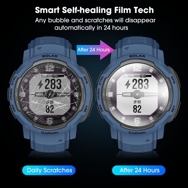 Smart Watch Front Film Full Coverage Screen Film Watch Hydrogel Film HD Tempered Film Anti-fingerprint Watch Protection Film Untuk Garmin Instinct Crossover