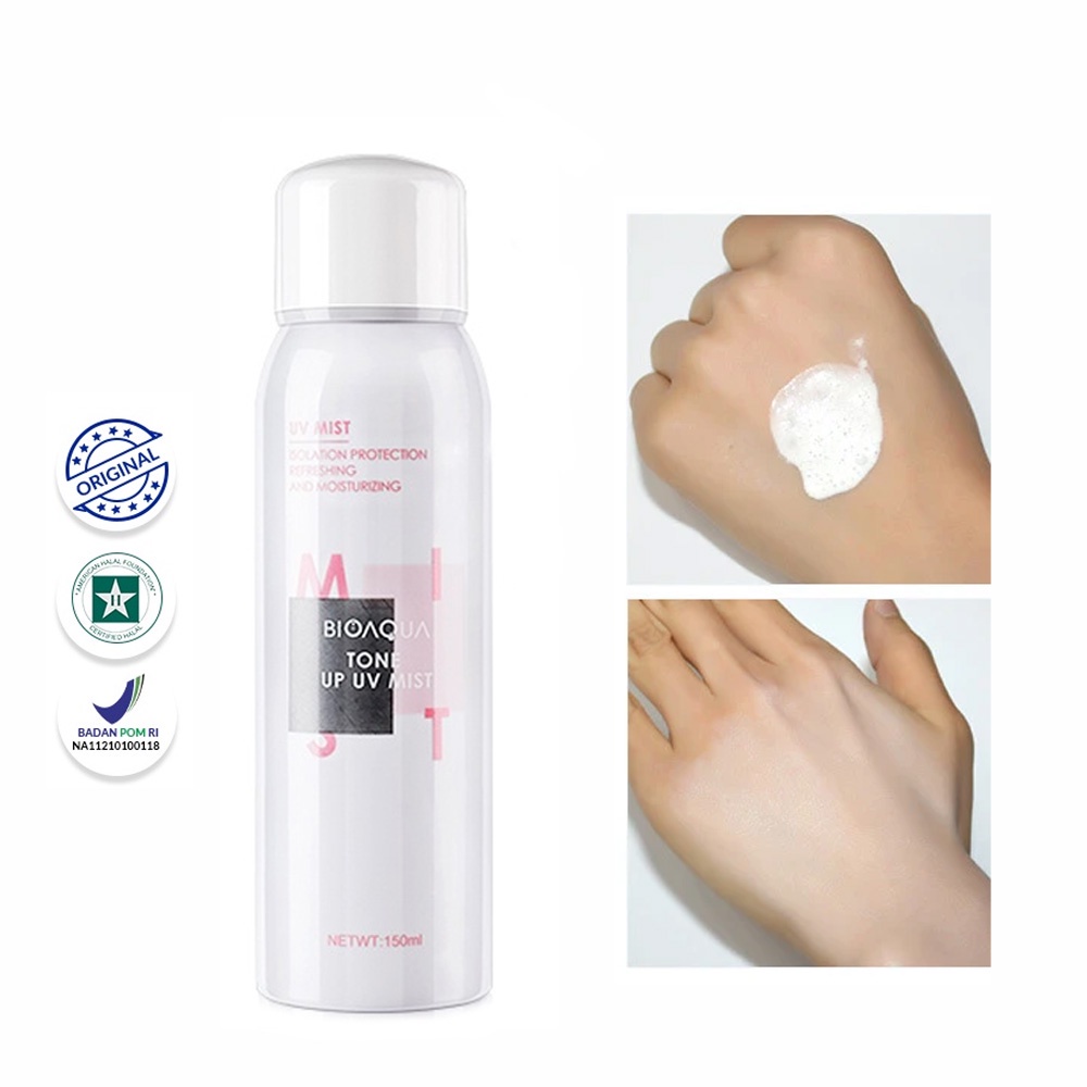 Bioaqua tone Up Moisturizing Whitening Sunscreen Spray Lotion Ampuh Memutihkan Kulit Badan Instan【BPOM】