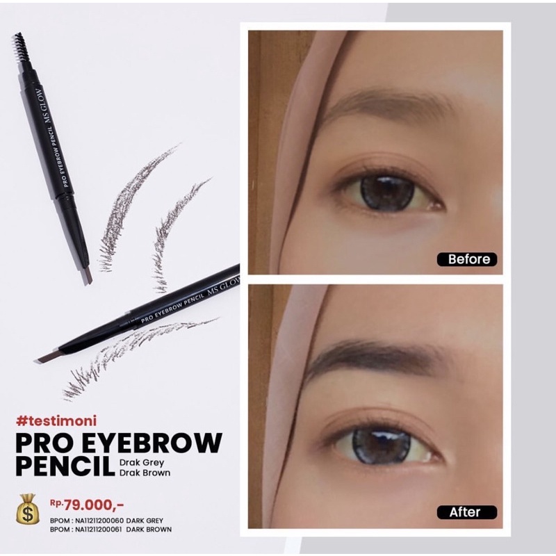 Ms Glow Cosmetic Eye Brow Pencil