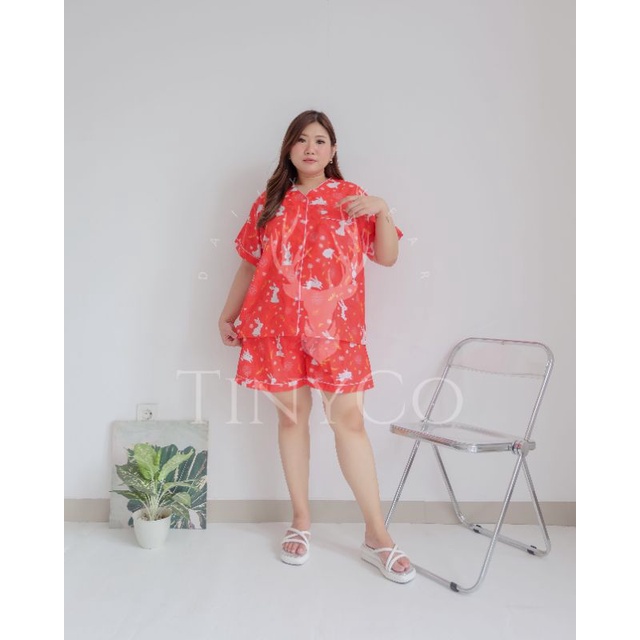 JUMBO PIYAMA || RABBIT RED