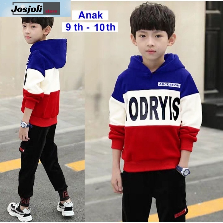 JOSJOLI_STORE/Sweater Kids Odrys/Fashion Anak Laki-Laki Lengan Panjang/Usia 7-14 Tahun