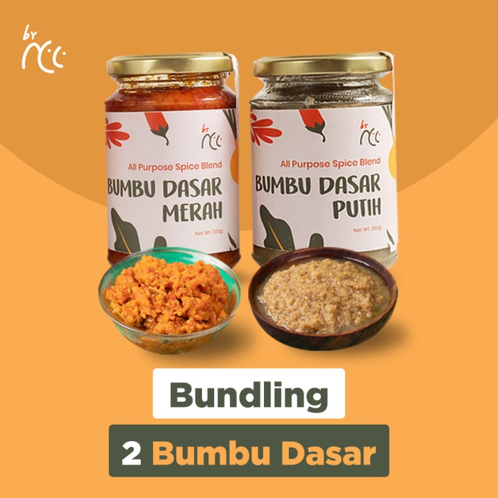 

[BISA COD] BUNDLING 2 BUMBU DASAR (BUMBU DASAR MERAH & BUMBU DASAR PUTIH)
