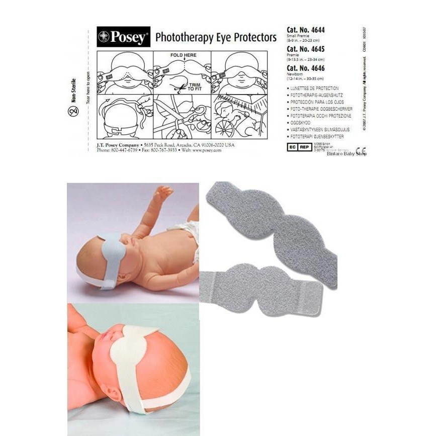 Posey Protector Eye Penutup Mata Bayi Berjemur  Posey Phototherspy Eye Kacamata Bayi Berjemur