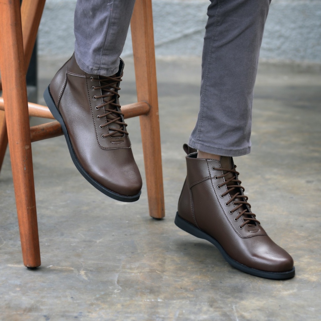 RIONZ X SUARES SERIES - Sepatu Formal Casual Pantofel Pria Resmi Formal Kasual Hitam Coklat Brown Black Kantor Kuliah Kondangan Kerja Dinas Guru Terbaru Rerlaris Murah