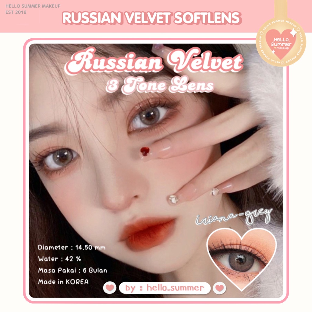 RUSSIAN VELVET NORMAL Korean Softlens Natural Look 14.5mm by Exoticon