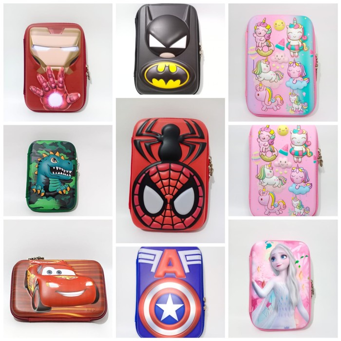 

Terlaris ✨ -Tempat Pensil Eva 3D Timbul Depan Belakang Import Replika Smiggle - Spiderman- 2.1.23