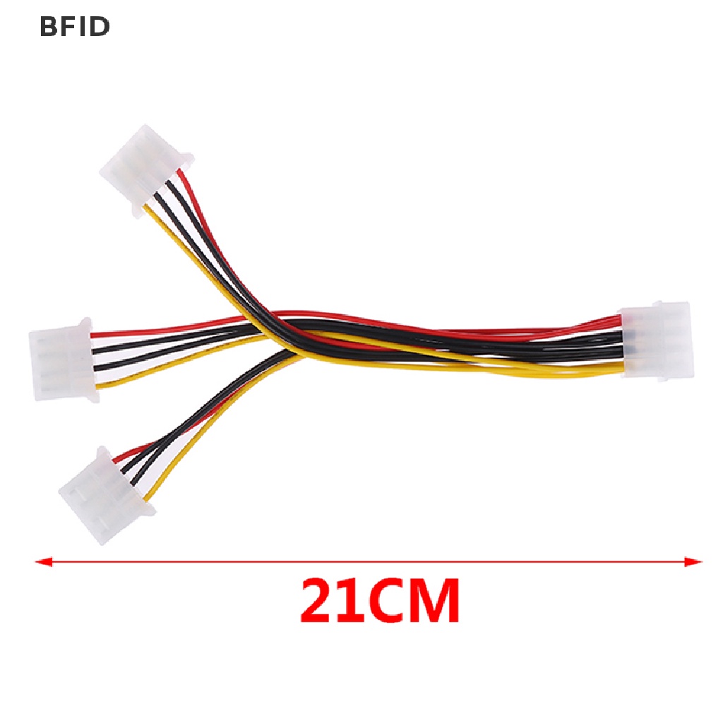 [BFID] 4pin IDE 1-ke-3 Molex IDE Female Power Supply Splitter Exentsion Adapter Kabel [ID]