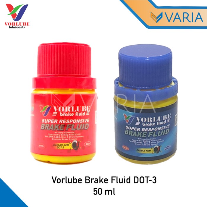 Vorlube Brake Fluid DOT-3 50 ml Oli Minyak Cairan Rem Motor Mobil