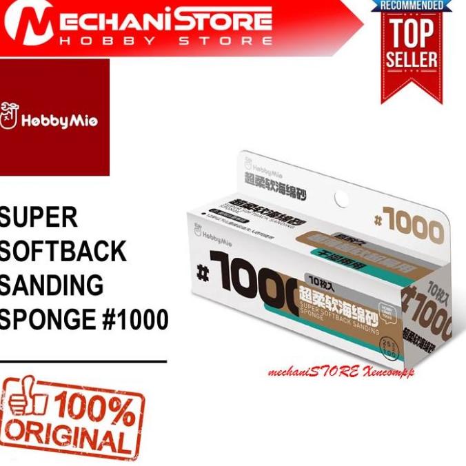 Hobby Mio Super Softback Sanding Sponge 1000 Amplas Gundam Mg Hg Rg