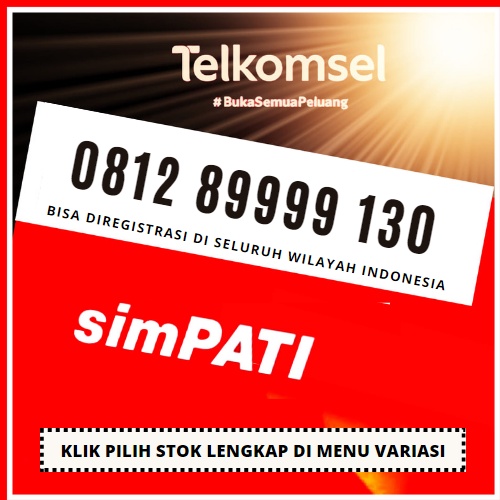 Nomor Cantik Telkomsel Simpati 4G LTE 9999 HOKI