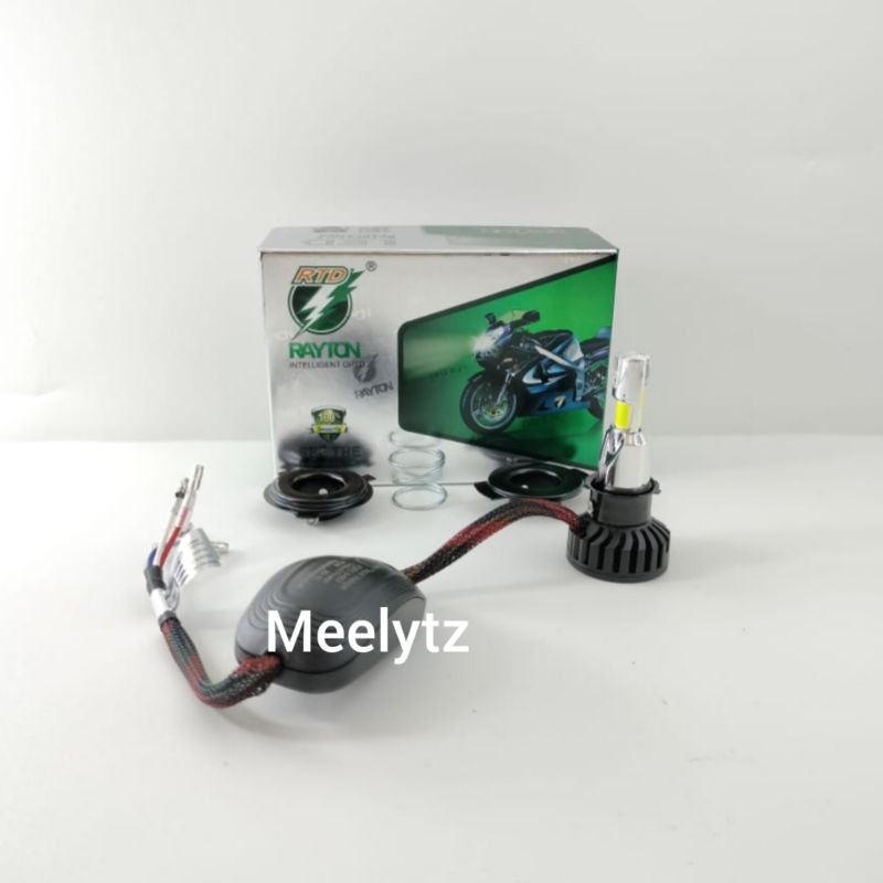 Lampu utama Led RTD M02R Kipas Plus senja Hijau Melon Mini Projector H6 H4 HS1 Lampu depan jauh dekat Oiginal RTD Rayton