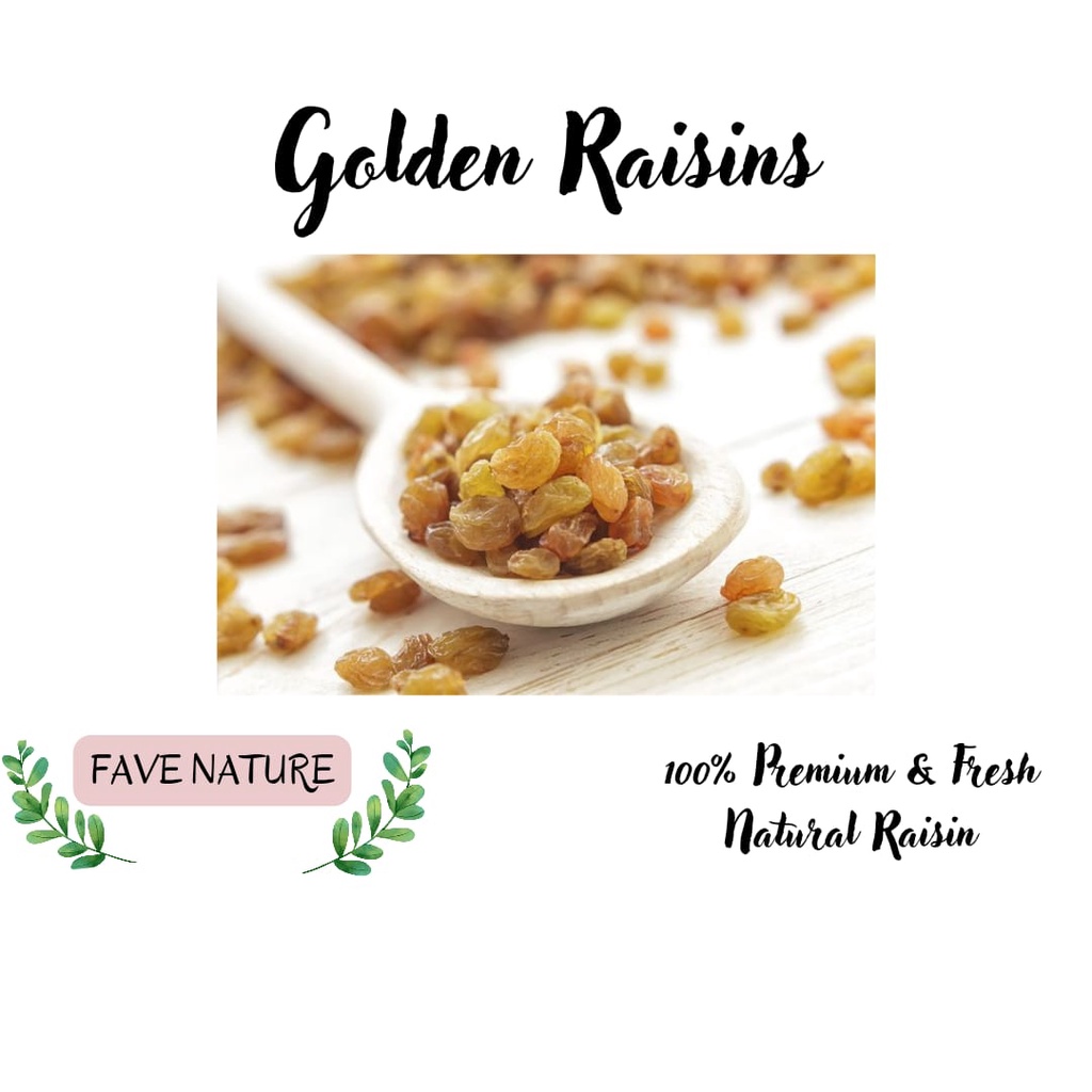 

Golden Raisin/Kismis Gold Premium Organic 500gr