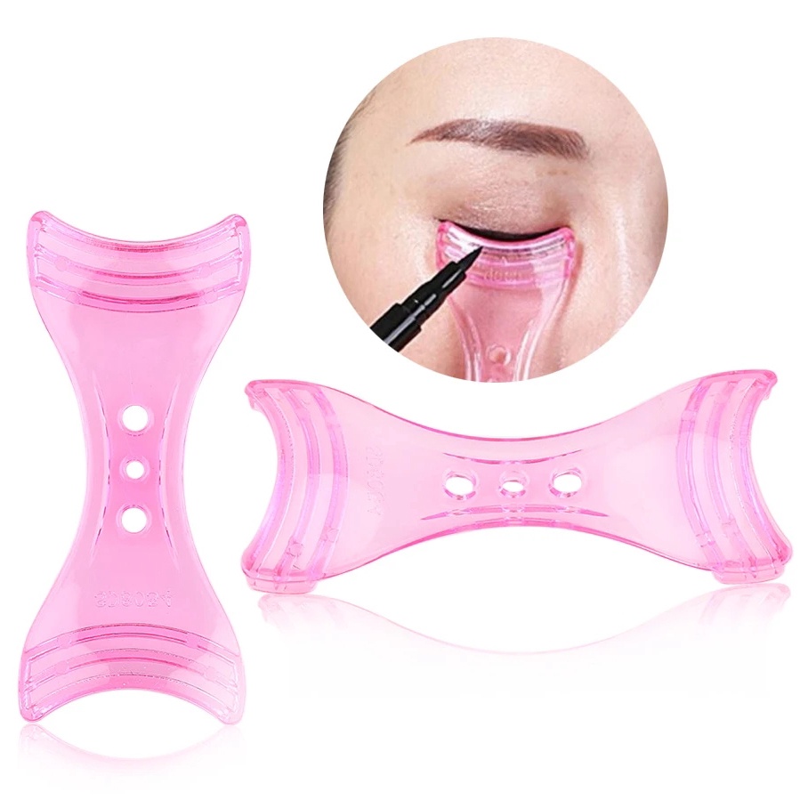 1pc Alat Bantu Make Up Mata Multifungsi Profesional Eyeliner Template Maskara Baffle Alis Eyeliner Shaper Tools