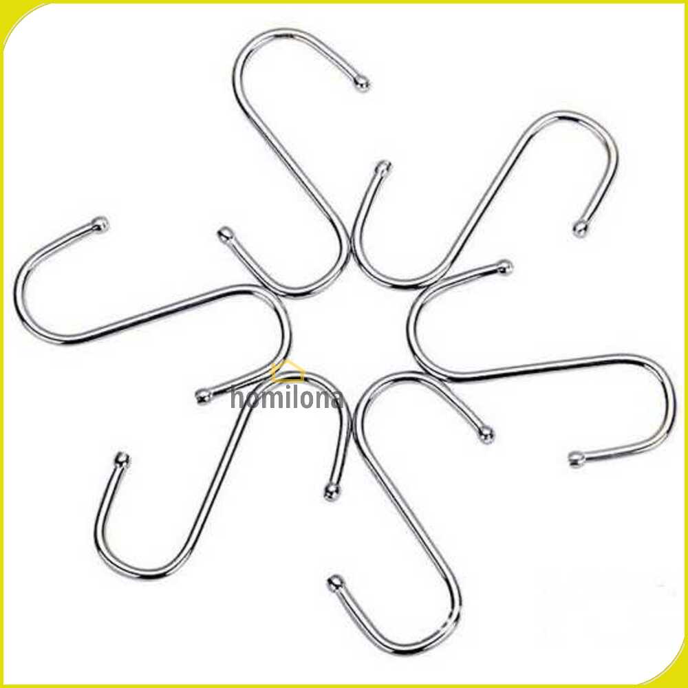 Hanger Gantungan Serbaguna Stainless Steel 10 PCS - M127105