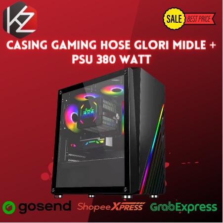 CASING GAMING HOSE GLORI MIDLE + PSU 380 WATT