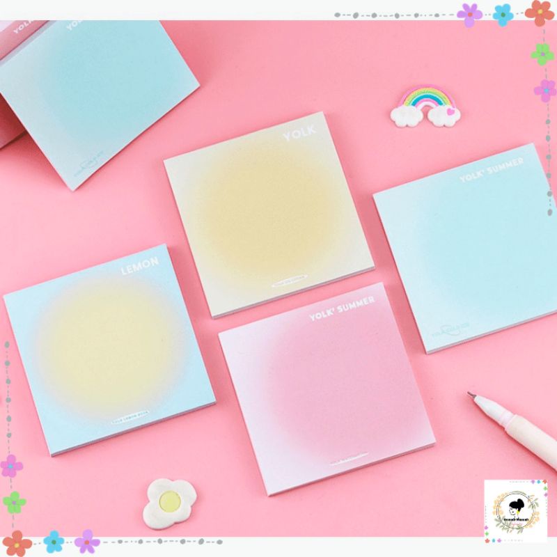 

Sticky Notes Lucu Aestetics Sticky Notes Warna YOLK Series