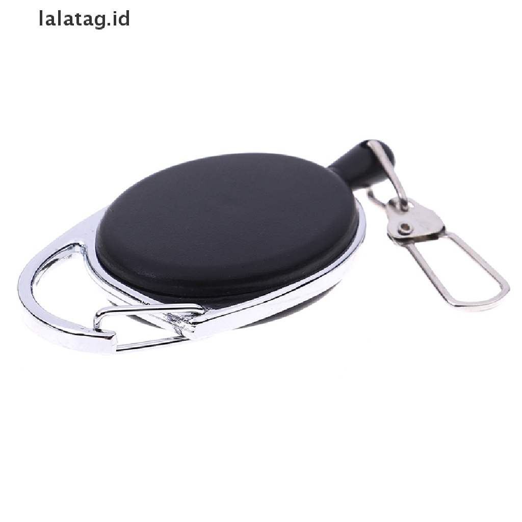 [lalatag] 1pcs Recoil extendable Gantungan Kunci ring Klip Tarik keyring retracg [ID]