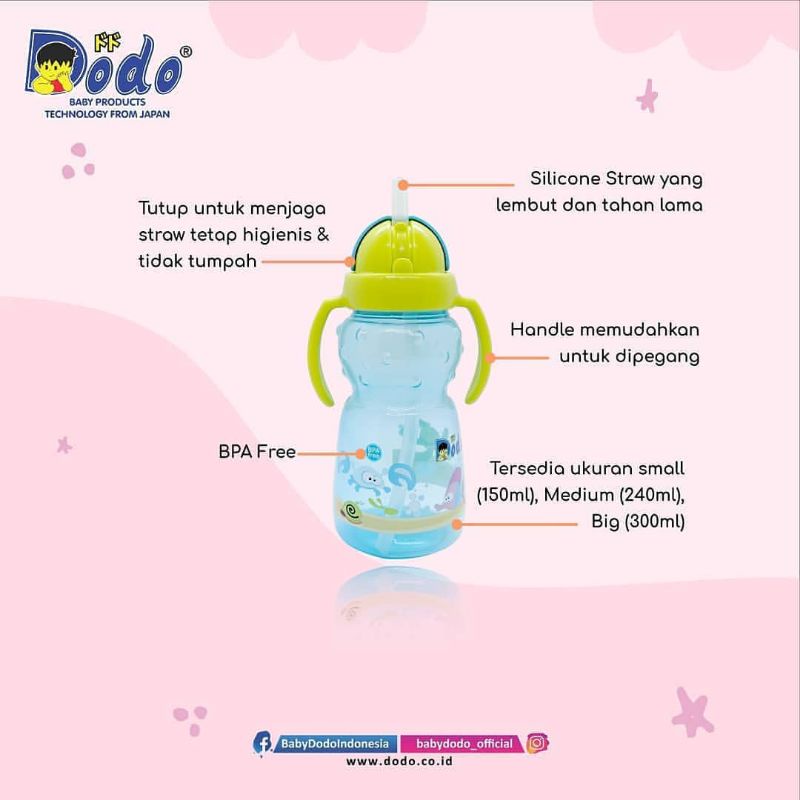 Botol Minum Dodo Sport Handle Cup BPA FREE