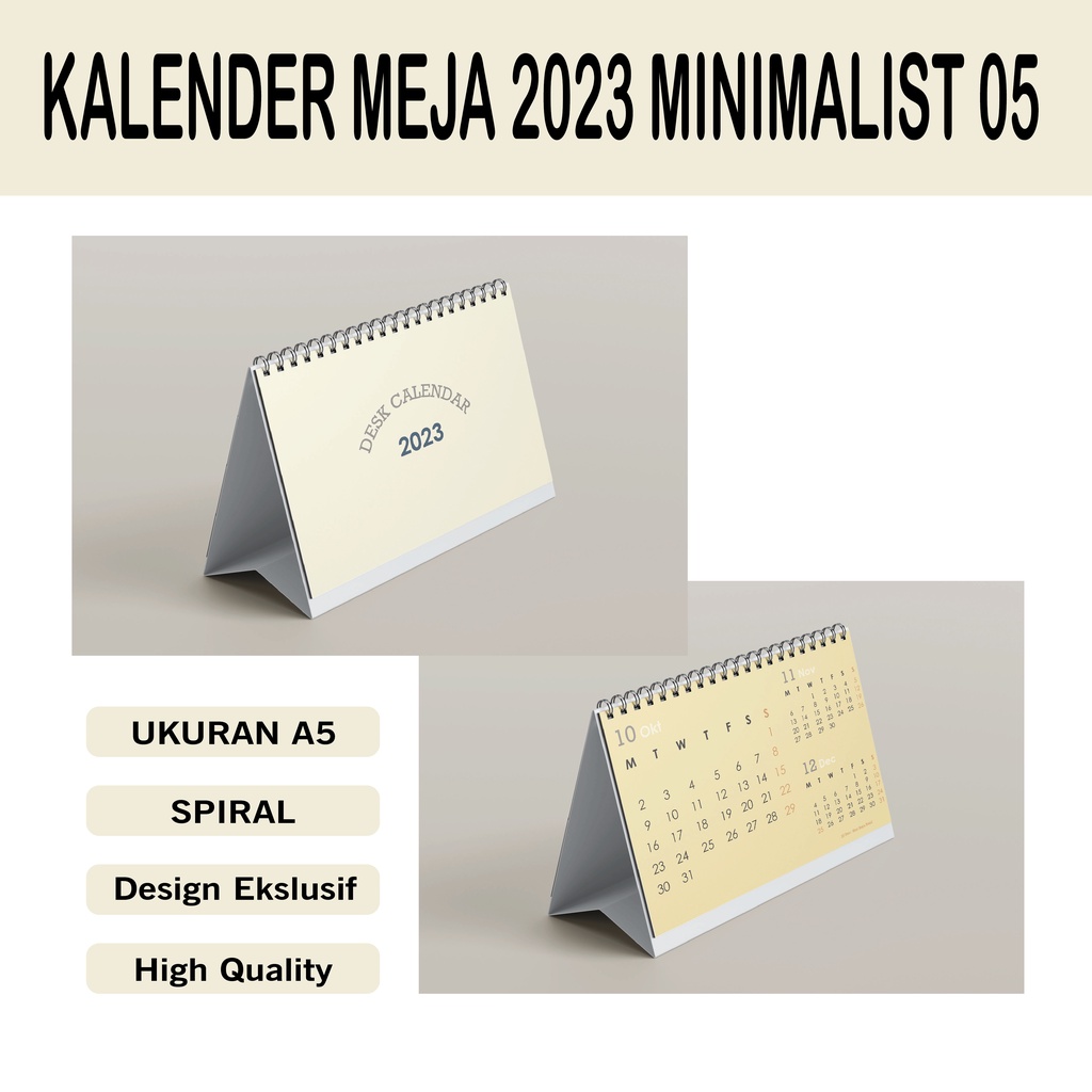 

KALENDAR MEJA / DESK CALENDAR 2023 MINIMALIST 05