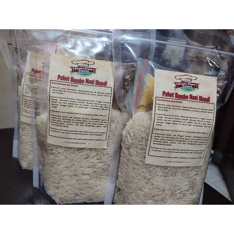 

Paket 500g basmati & Bumbu Nasi Mandi