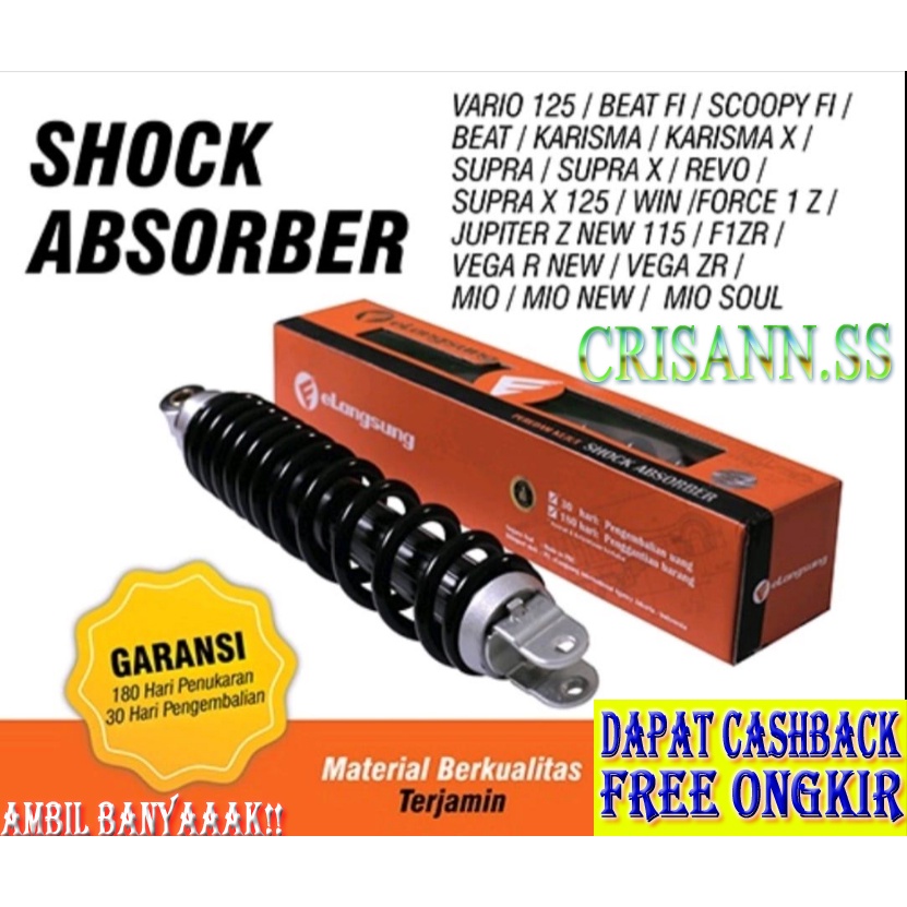 SHOCK BREAKER SOK BREKER BELAKANG 350MM VARIO 125 - 150 VARIO LED 125 150 ELANGSUNG BERGARANSI 180HARI