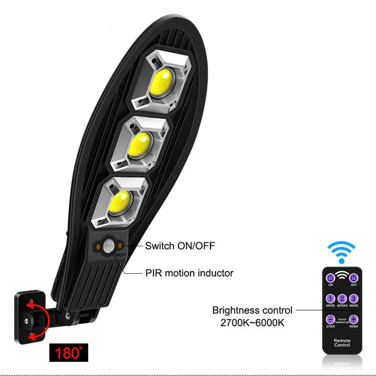 Lampu Dinding Solar Taman PIR Motion Sensor Outdoor 90 LED 500W Lampu Tenaga Surya / Matahari - LL-6