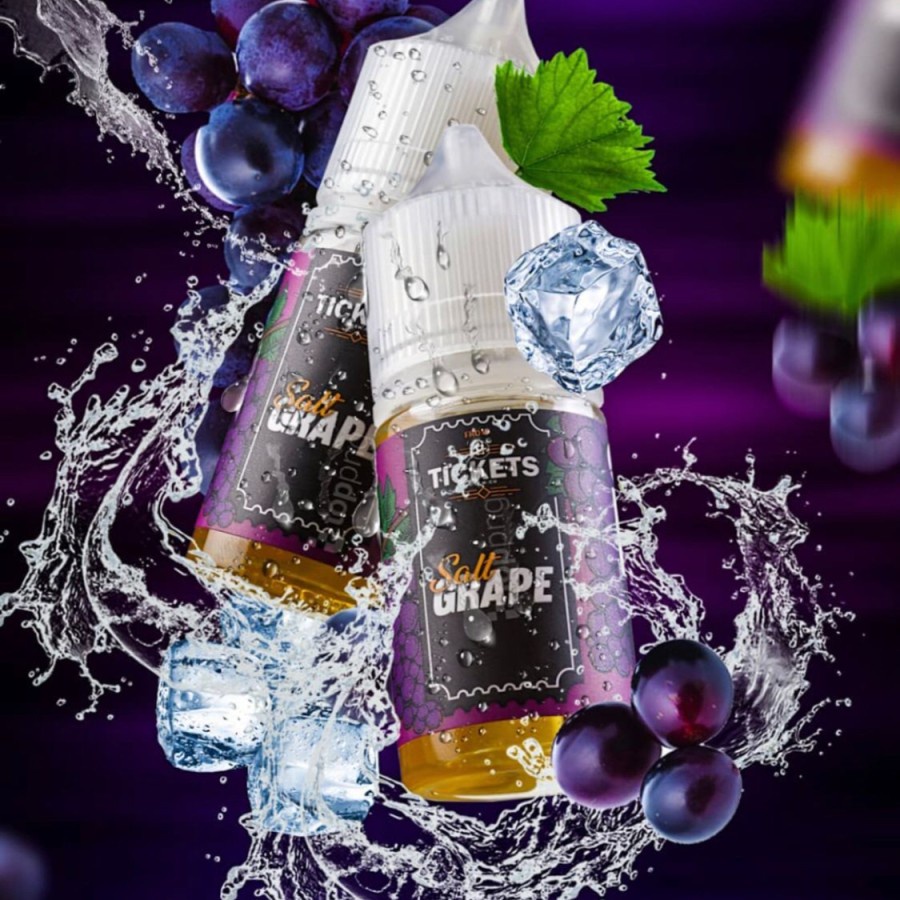 LIQUID TICKETS GRAPE SALTNIC 35MG 30ML - AUTHEN LIQUID POD