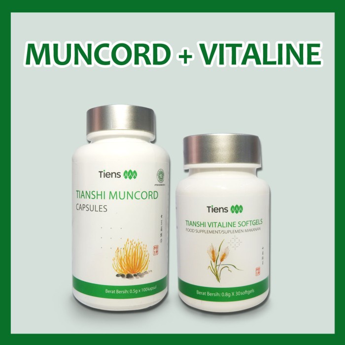 Paket Volcano Tienshi Muncord Thiansi Vitaline Murah Original Bersegel