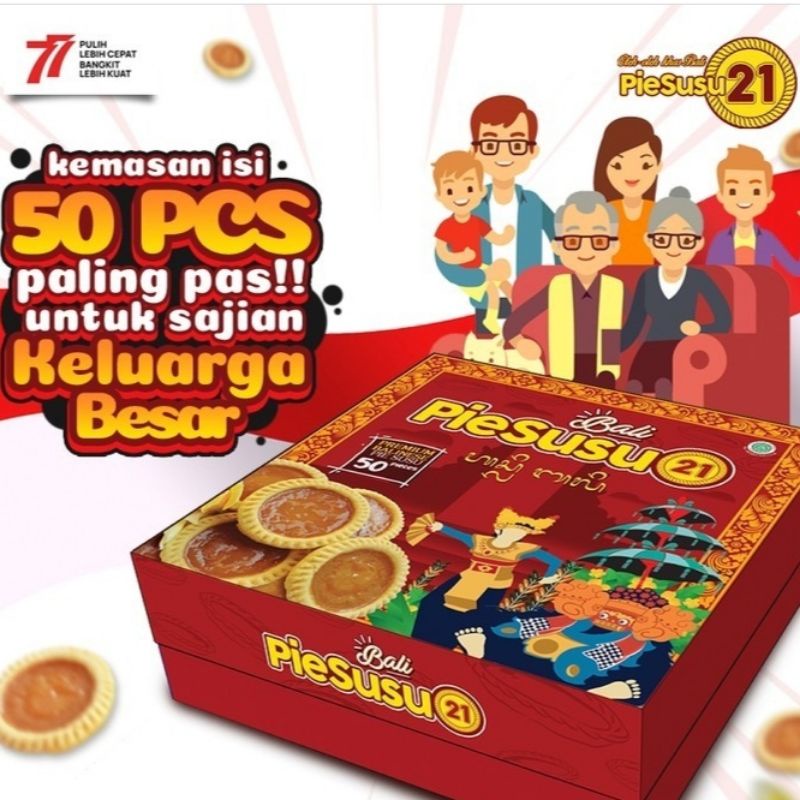 

Pie Susu 21 Bali Besek isi 50 Pcs Original