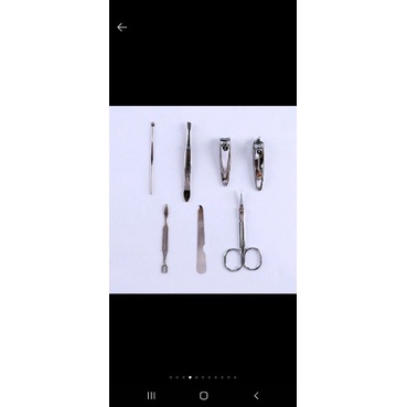 Nail art set 7 in 1 Perlengkapan manicure pedicure Gunting kuku