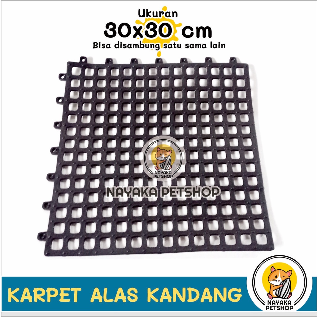 30x30 cm Karpet Alas Kandang Kucing Hewan Tatakan PVC Kelinci Anjing Musang