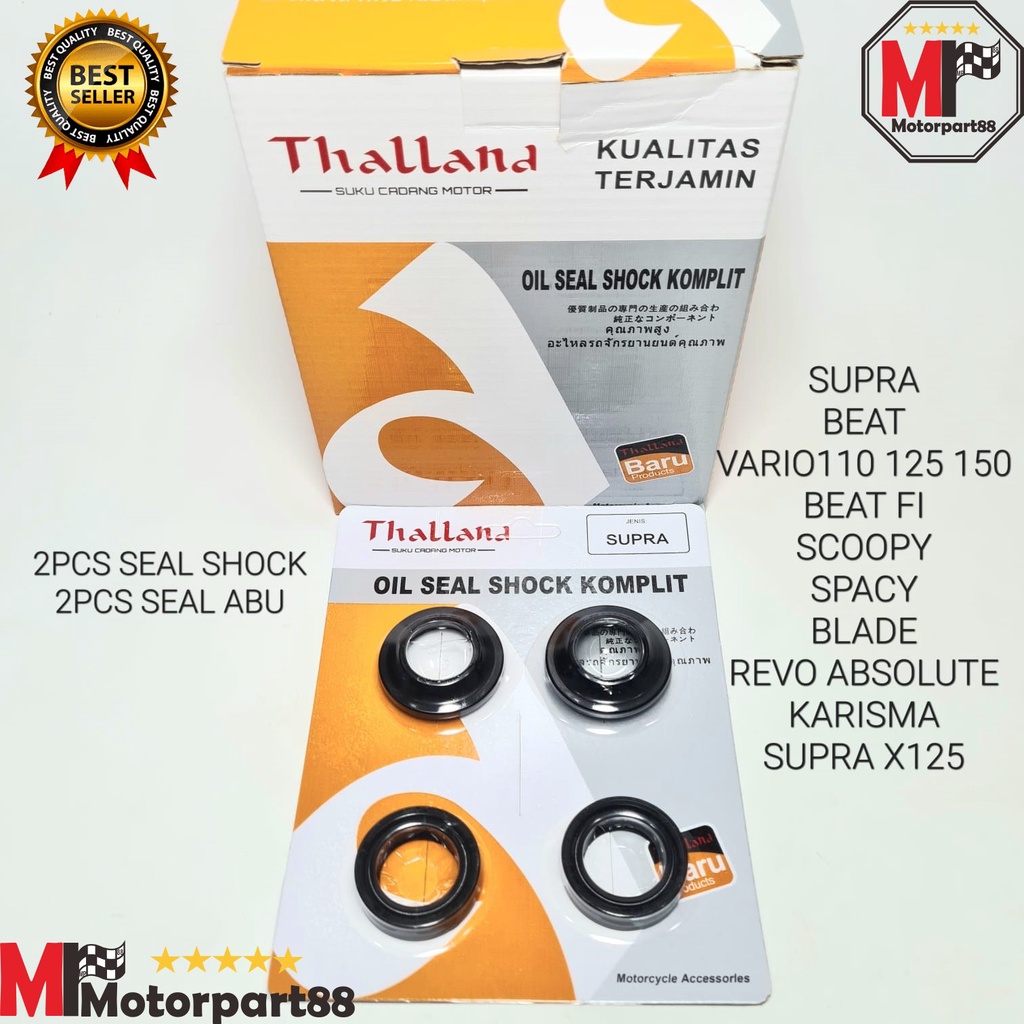 SEAL SIL SHOCK THL KOMPLIT SET ATAS BAWAH SUPRA BEAT VARIO SCOOPY REVO GRAND